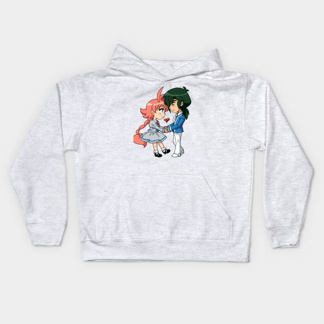 Princess Tutu Fakiru Heart Kids Hoodie by amissapanda